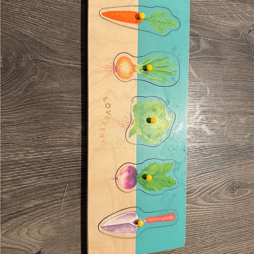 Lovetry Wooden Vegetable Puzzle for Kids
